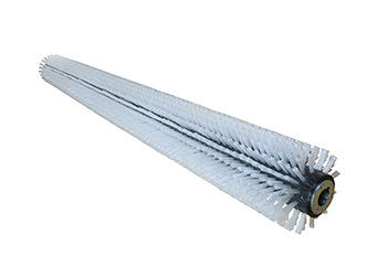Custom Solar Panel Cleaning Brush White Nylon Rotating Brush With PVC Core