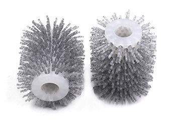 Cor natural flexível de lustro industrial de nylon abrasiva da escova de fio das escovas
